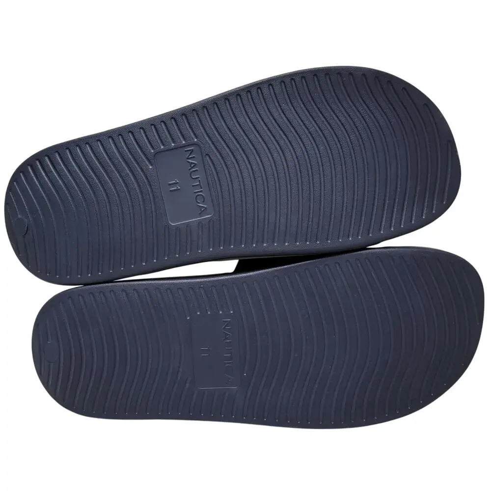 Nautica Men Norwood Summer Beach Pool Slides Size US 11M Charcoal Grey
